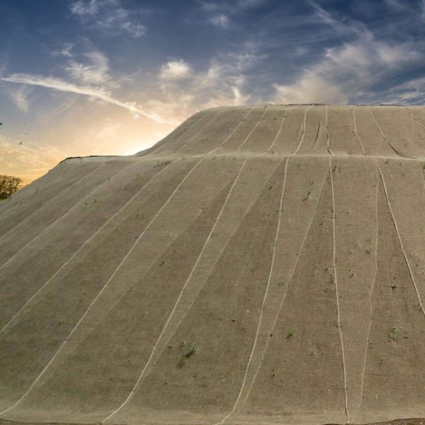 Erosionsschutzmatte aus Jute Netz 1,22 m x 50m 500g/m² Geotextil