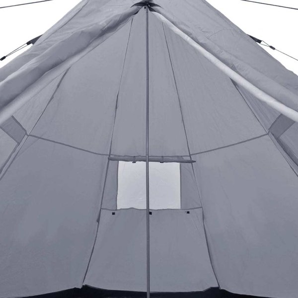 Tipi Zelt für 4 Personen Grau Campingzelt